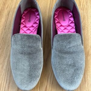 Birdies Starling velvet loafers size 9 Gray
